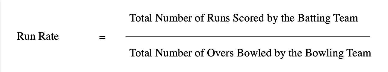 How To Calculate Run Rate In Cricket